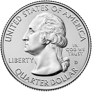 2018 Quarter - S - Pictured Rocks - Silver Reverse Proof obverse
